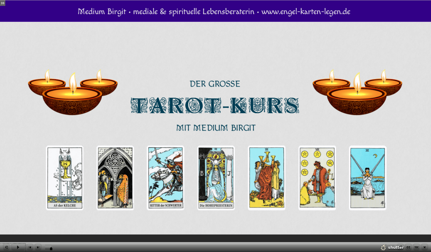 Auswahl_011 Online Tarotkurse