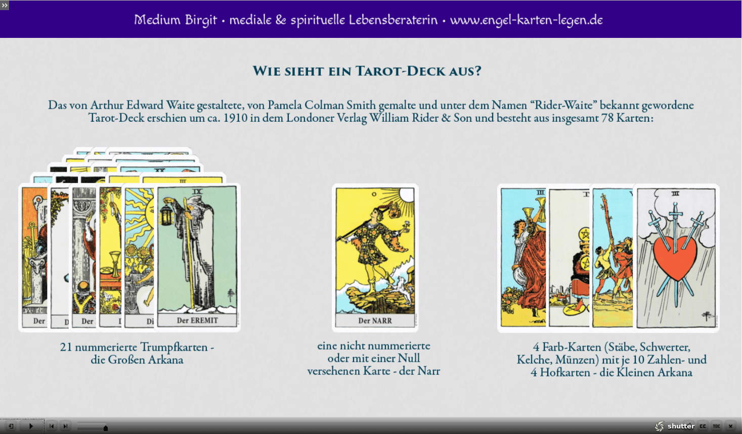 Auswahl_013 Online Tarotkurse